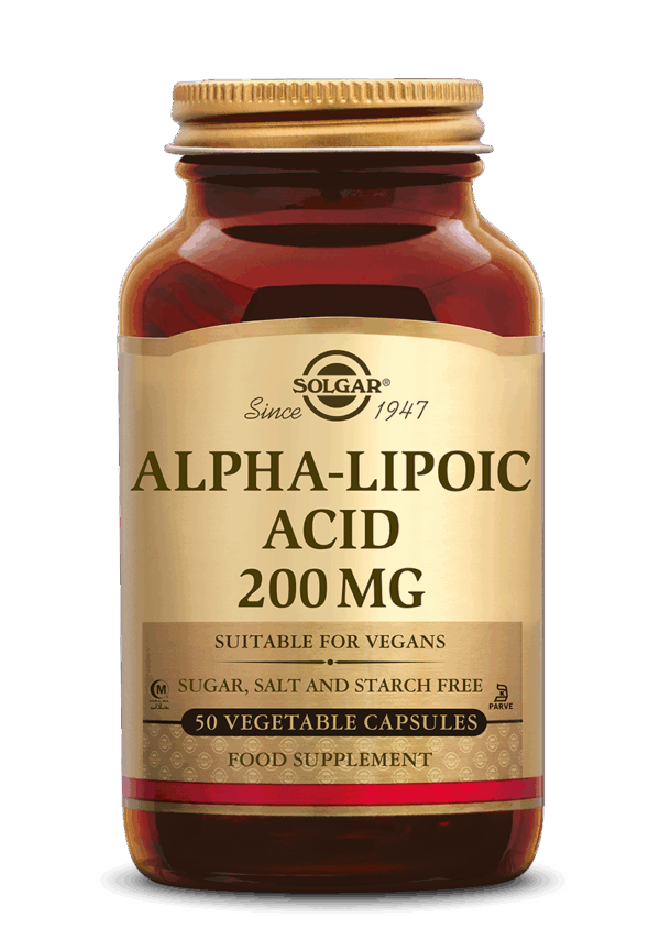 Solgar Alpha Lipoic Acid (Liponzuur) 200 mg Capsules