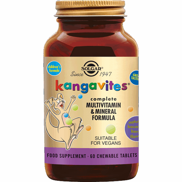 Solgar Kangavites™ Bouncing Berry Multivitamine kauwtabletten voor Kinderen
