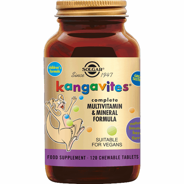 Solgar Kangavites™ Bouncing Berry Multivitamine kauwtabletten voor Kinderen