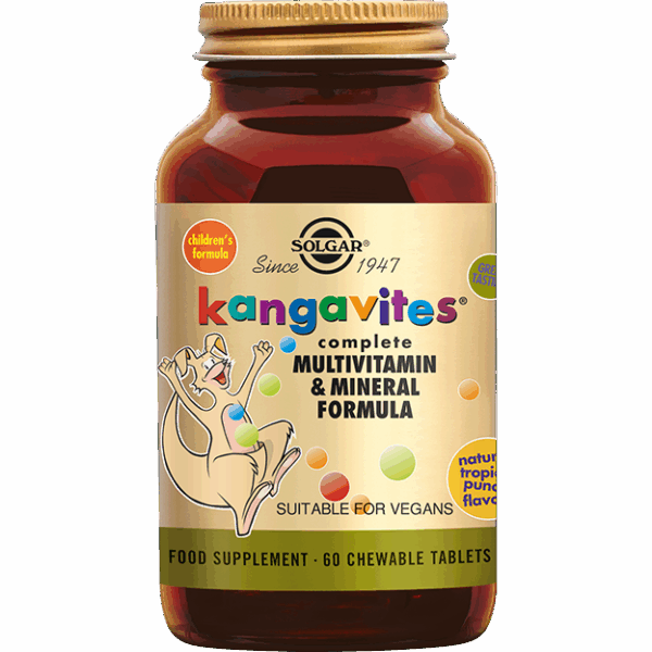 Solgar Kangavites™ Tropical Punch Multivitamine kauwtabletten voor Kinderen