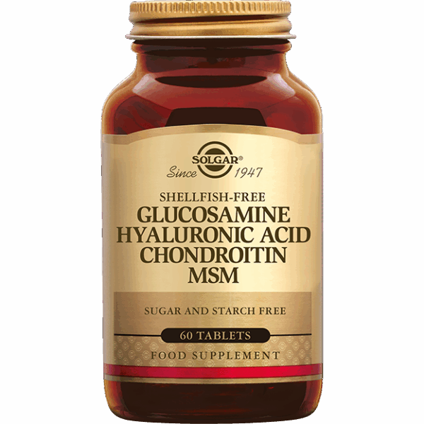 Solgar Glucosamine Hyaluronzuur Chondroitine MSM Tabletten