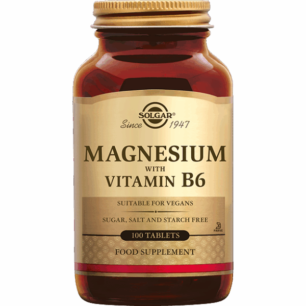 Solgar Magnesium met Vitamine B-6 Tabletten