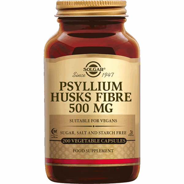 Solgar Psyllium Husks Fibre (Vlozaad vezels) 500 mg Capsules