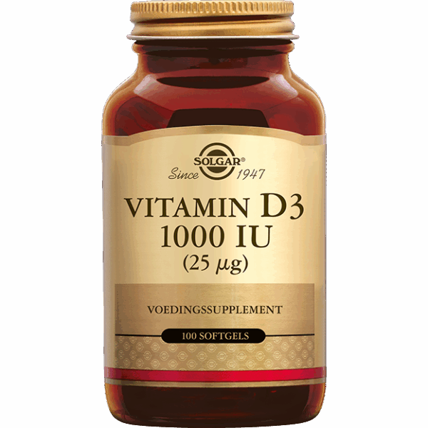 Solgar Vitamine D-3 1000 IU Softgels