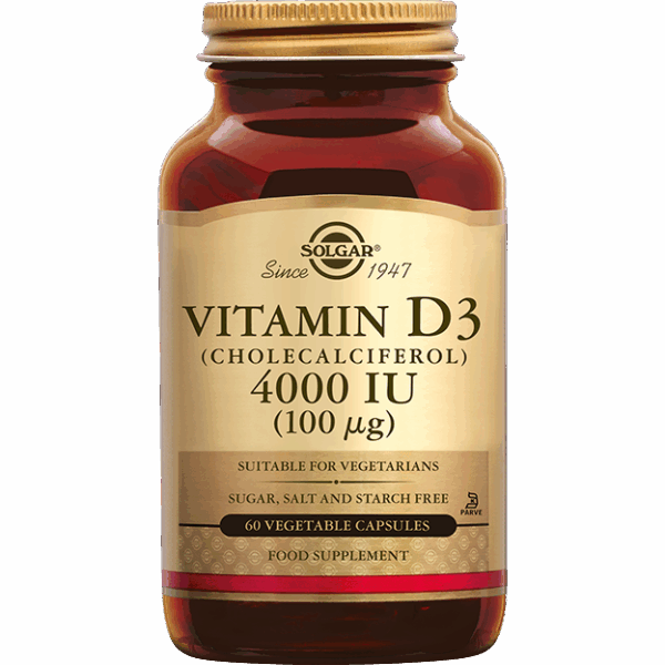 Solgar Vitamine D-3 4000 IU Capsules