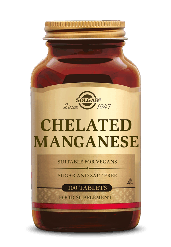 Solgar Chelated Manganese (Mangaan) Tabletten
