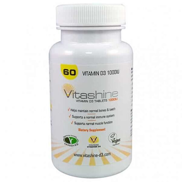 Vitashine Vitamine D3 tabletten (1.000iu/2.500iu) | Inhoud: 1.000iu