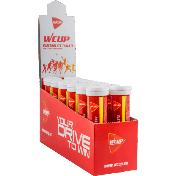 Wcup - electrolyte tablets lemon 12 stuks