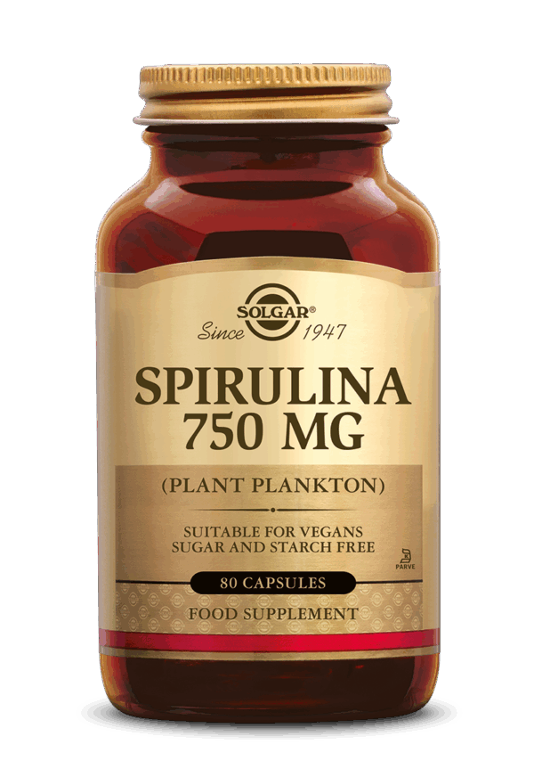 Solgar Spirulina (Alg) 750 mg Capsules