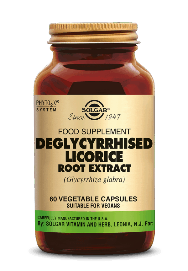 Solgar Deglycyrrhised Licorice (Zoethout) Root Extract Capsules