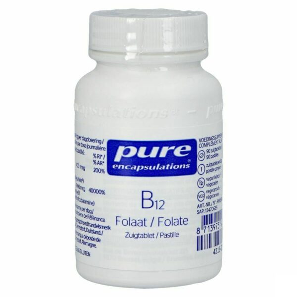 Pure Encapsulations B12 Folaat Pot Zuigtabl 90