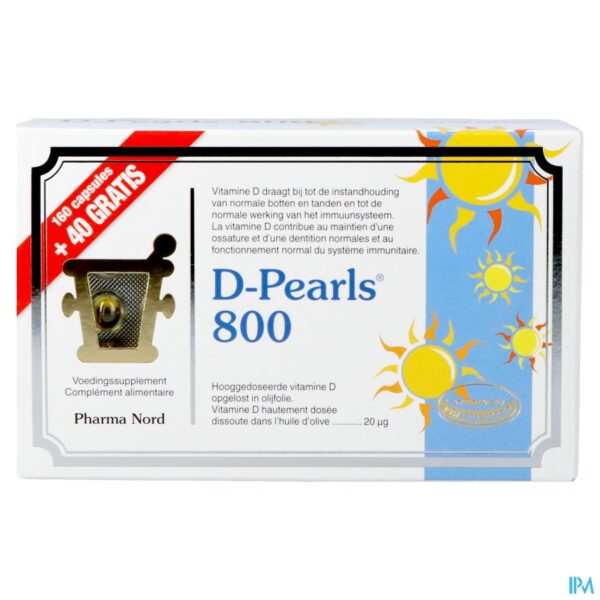 Pharma Nord D-Pearls 800 160 + 40 Capsules Gratis