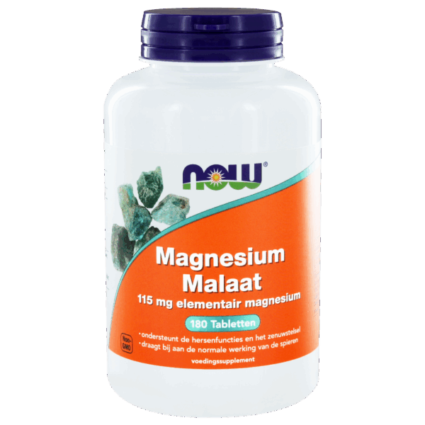 NOW Magnesium Malaat Tabletten