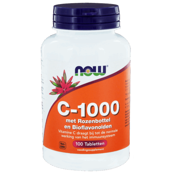 NOW C-1000 Rozenbottel & Bioflavonoïden Tabletten