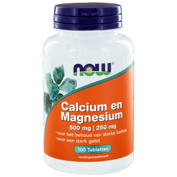 NOW Calcium en Magnesium Tabletten