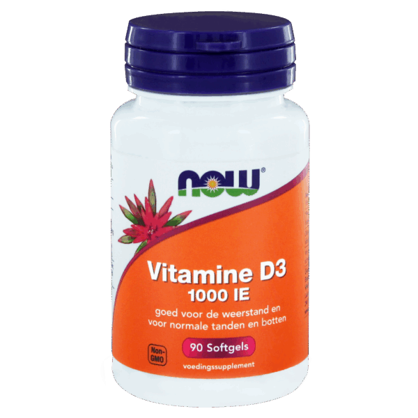 NOW Vitamine D3 1000IE Softgels 90st