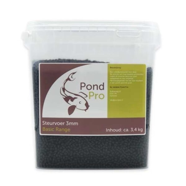 Pond Pro Steurvoer 3mm - Optimale Vijvervoeding voor Groei & Vitaliteit - 5L Emmer