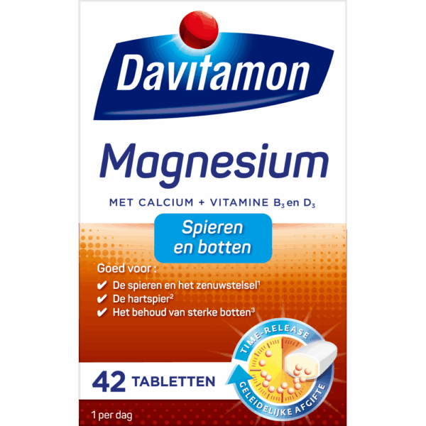 Davitamon Magnesium voor Spieren en Botten Tabletten
