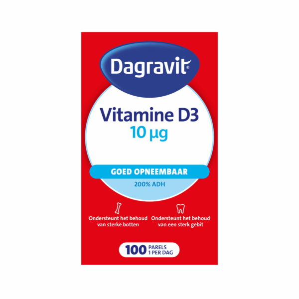 Dagravit Vitamine D 10 mcg Parels