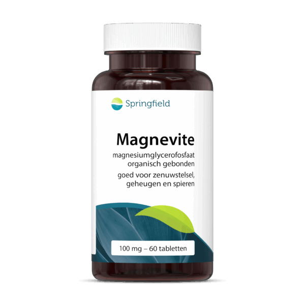 Springfield Magnevite Magnesium Glycerofosfaat 100mg Tabletten 60st