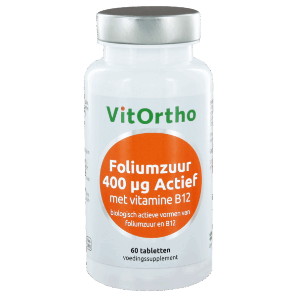 VitOrtho Foliumzuur Actief 400mcg Tabletten 60st