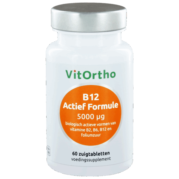 VitOrtho B12 Actief Formule 5000mcg Zuigtabletten 60st