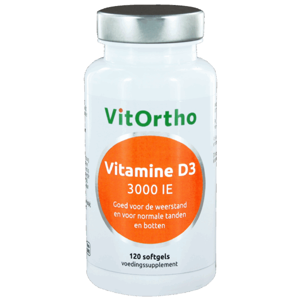 VitOrtho Vitamine D3 3000 IE Softgels 120st