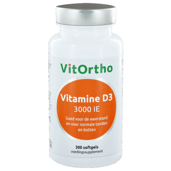 VitOrtho Vitamine D3 3000 IE Softgels 300st