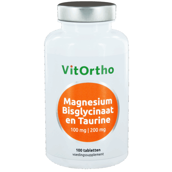 Vitortho Magnesium Bisglycinaat en Taurine 100mg Tabletten