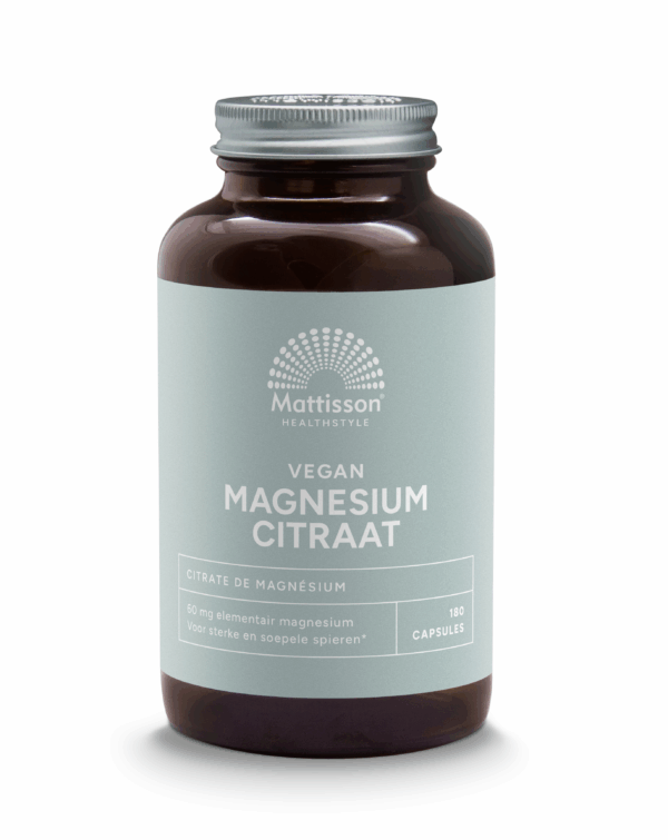 Mattisson HealthStyle Magnesium Citraat 60 mg Elementair Magnesium Capsules
