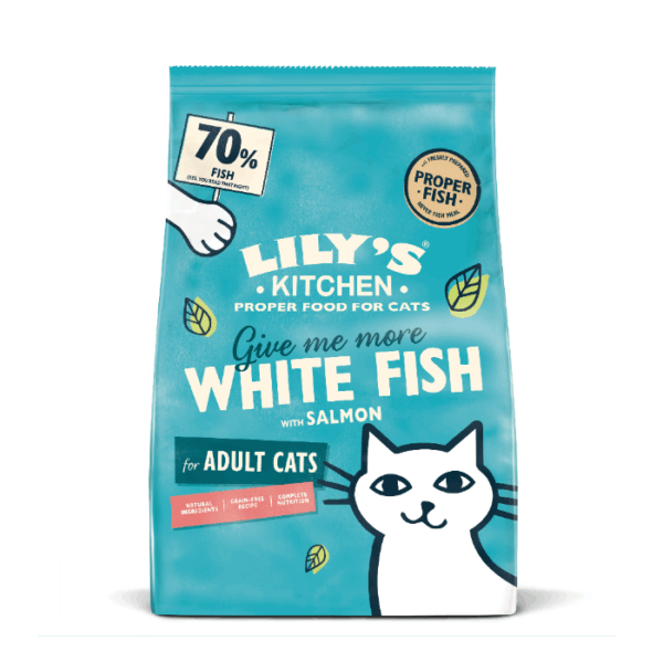 Lily&apos;s Kitchen Fishermans Feast met Witvis/Zalm kattenvoer 800 gram (LET OP THT: 1-11-2025)