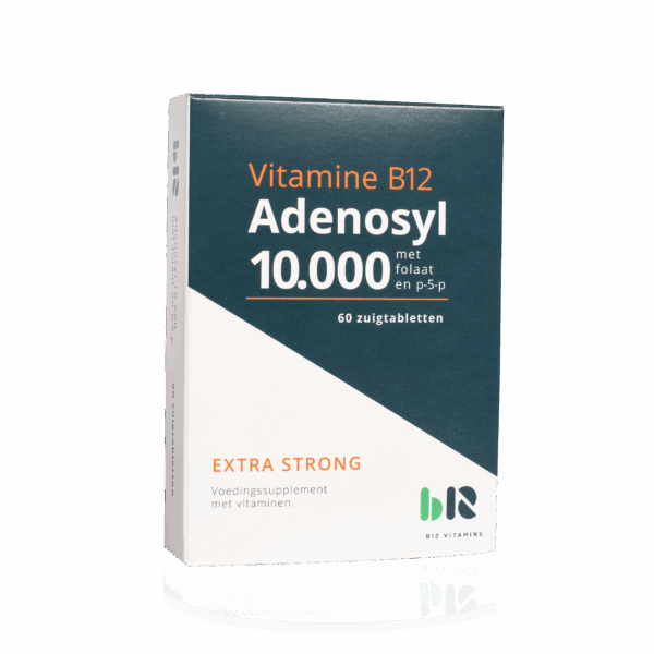 B12 Adenosyl 10.000 met Folaat - 60 tabletten