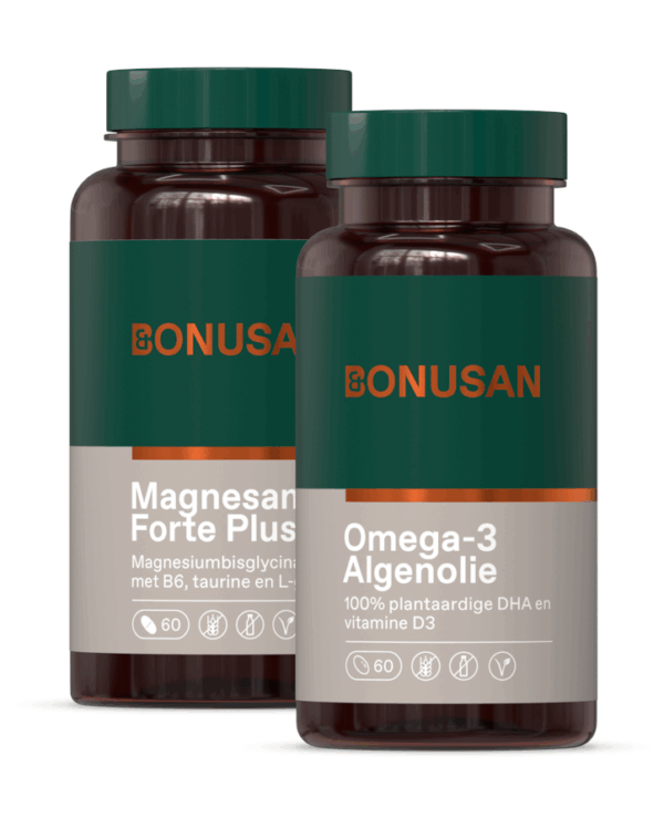 Bonusan Magnesan Forte Plus + Omega-3 Algenolie Combiproduct