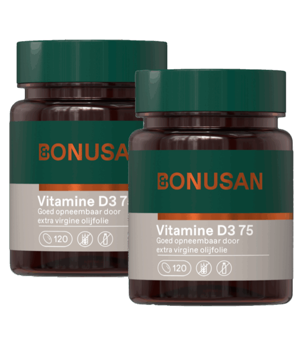 Bonusan Vitamine D3 75 Capsules Duoverpakking