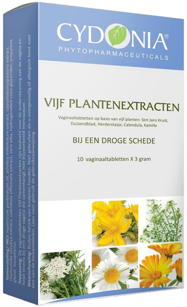 Cydonia Vijf Plantenextracten Vaginaalzetpillen 10st