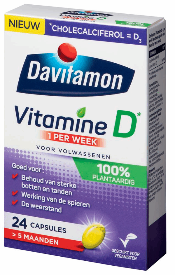 Davitamon Vitamine D - 1 per week - 100% Plantaardig