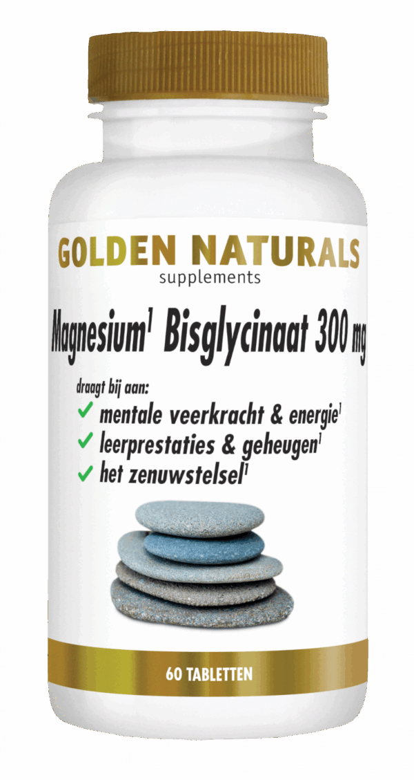 Golden Naturals Magnesium Bisglycinaat 300mg Tabletten