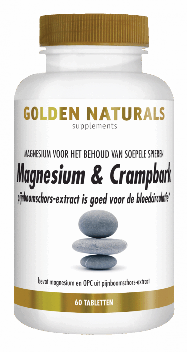 Golden Naturals Magnesium & Crampbark Tabletten