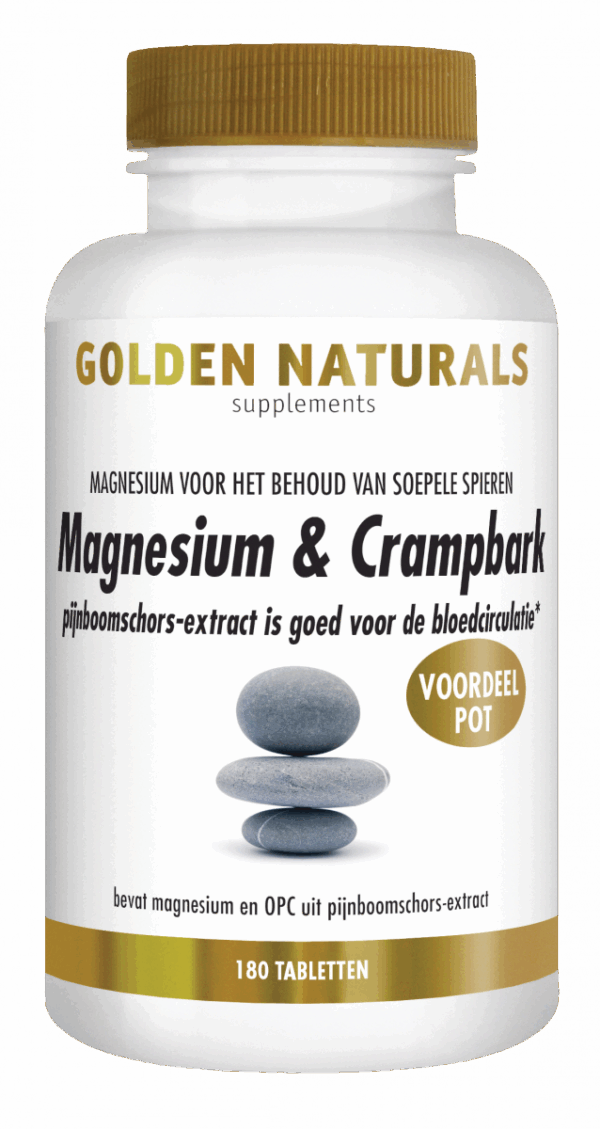 Golden Naturals Magnesium & Crampbark Tabletten
