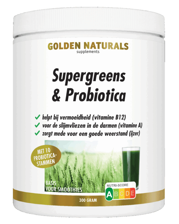 Golden Naturals Supergreens & Probiotica Poeder