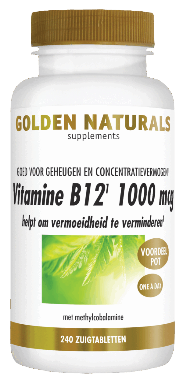 Golden Naturals Vitamine B12 1000mcg Zuigtabletten