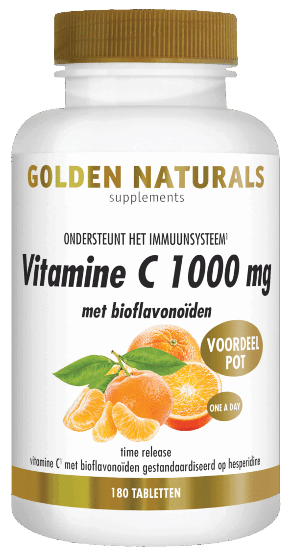 Golden Naturals Vitamine C 1000mg met bioflavonoïden Tabletten