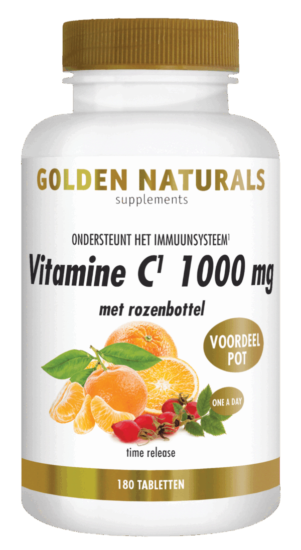 Golden Naturals Vitamine C 1000mg met rozenbottel Tabletten