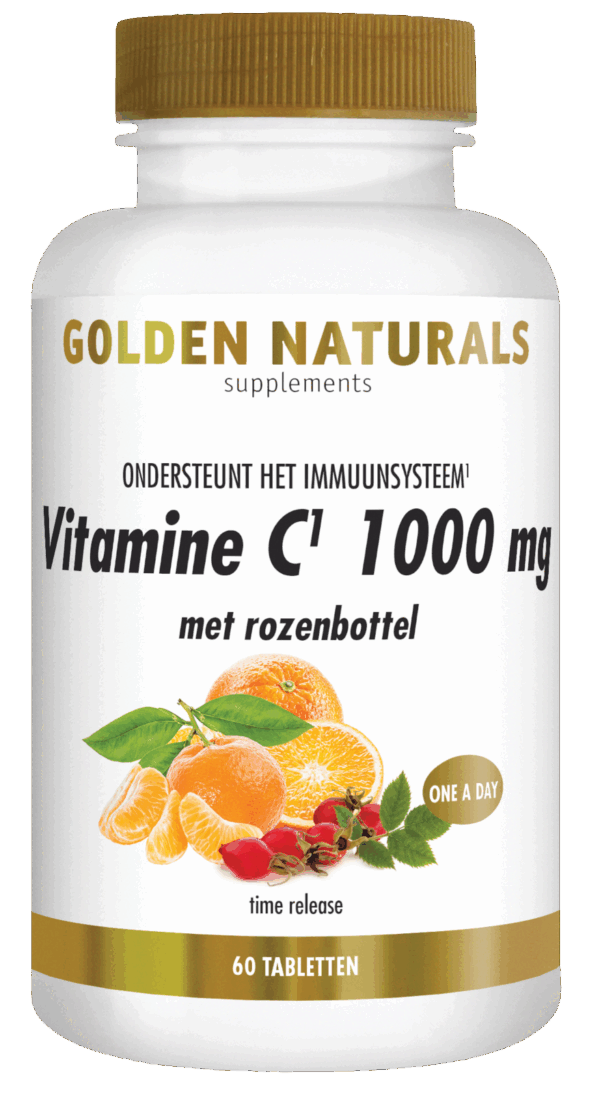 Golden Naturals Vitamine C 1000mg met rozenbottel Tabletten