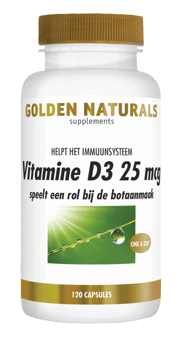 Golden Naturals Vitamine D3 25mcg Capsules