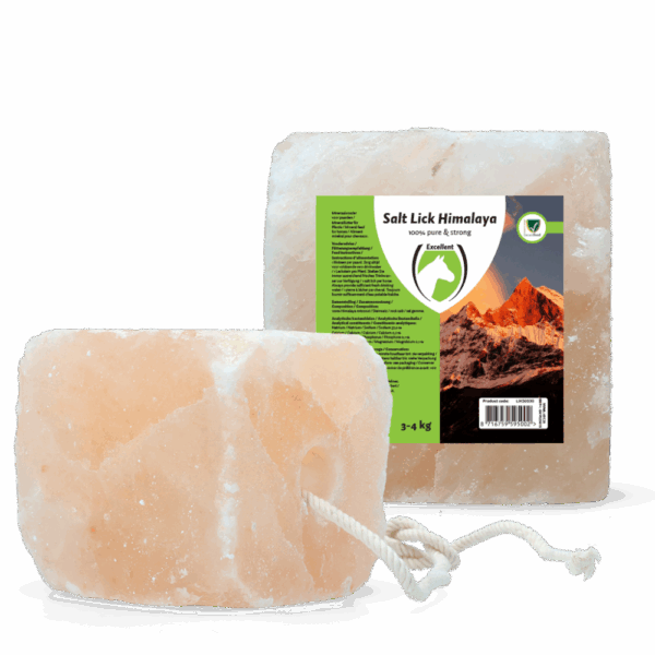 Excellent Horse Salt Lick Himalaya 3-4 kg (Met touw)