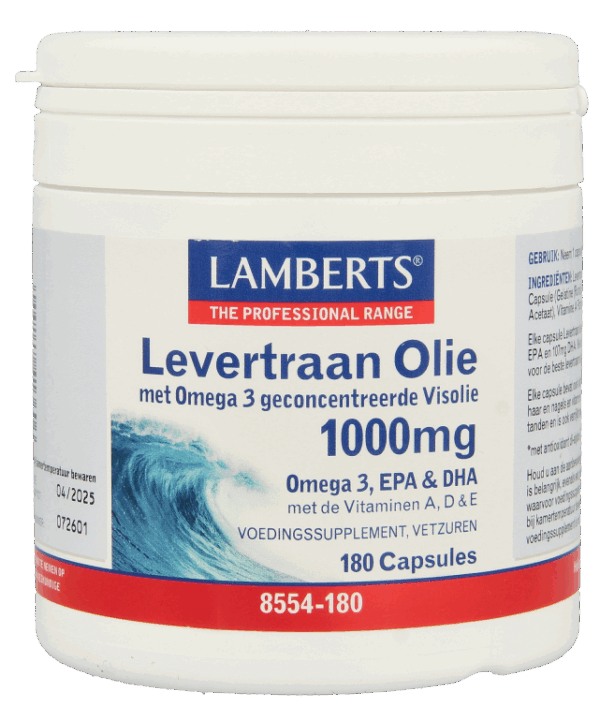 Lamberts Levertraanolie 1000mg Capsules