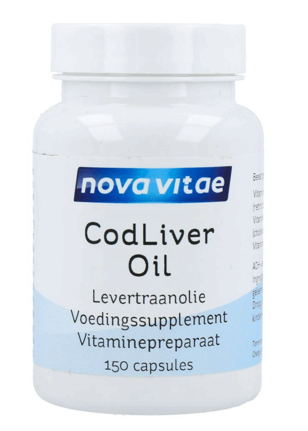 Nova Vitae Cod Liver Oil Levertraanolie Capsules