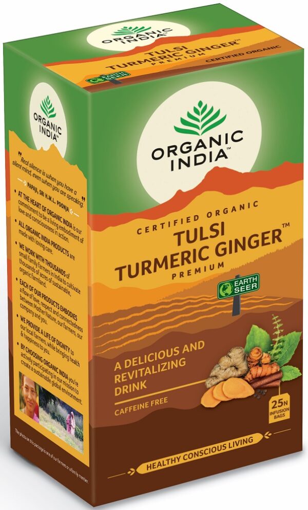Organic India Thee Tulsi Ginger Turmeric