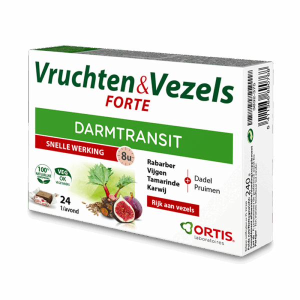 Ortis Vruchten & Vezels Forte Darmtransit Blokjes